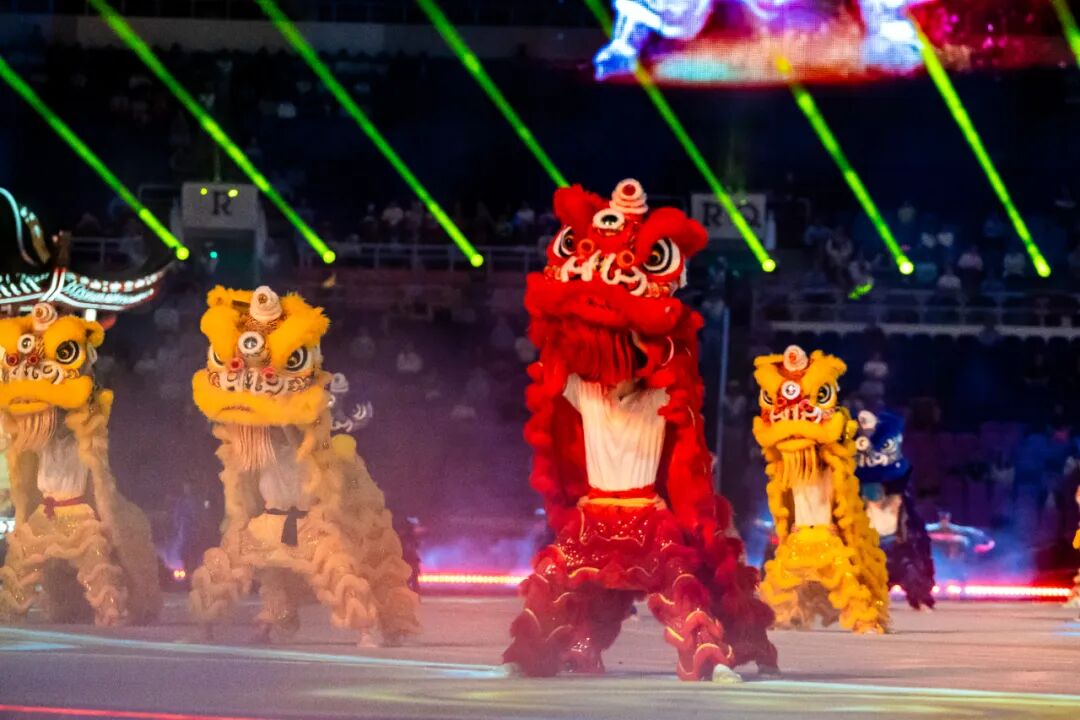 十五运会开幕式首次带观众全要素彩排现场。十五运会开幕式主创团队供图